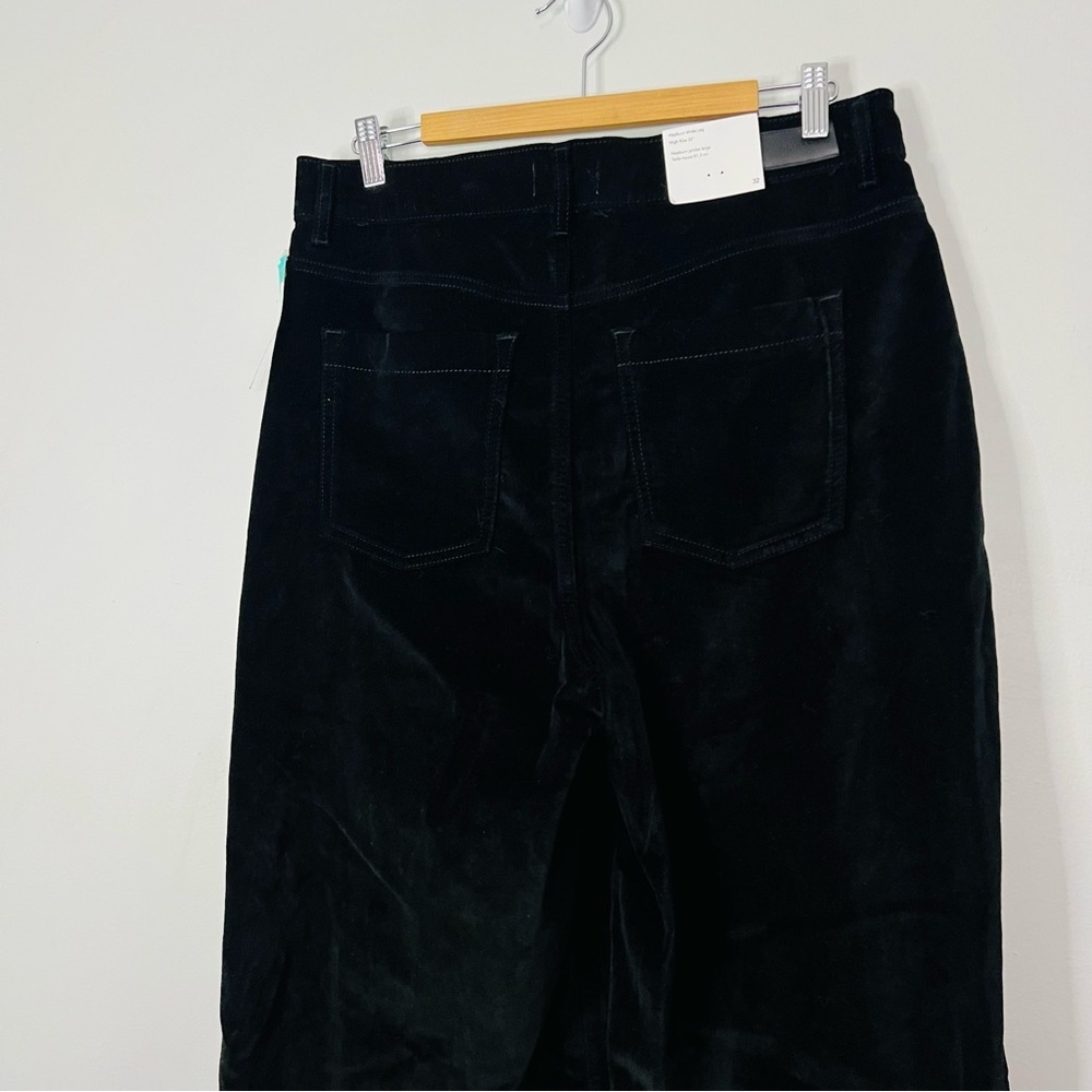 Anthropologie DL1961 Hepburn high rise Black Wide Leg Jeans size 32 - Picture 6 of 10